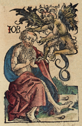 Hiob - ilustracja z Kroniki norymberskiej (fot.: wikimedia)